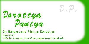 dorottya pantya business card